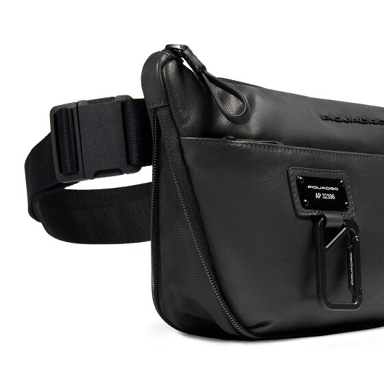 Piquadro Harper Fanny pack Leer 34 cm met uitbreidingsplooi