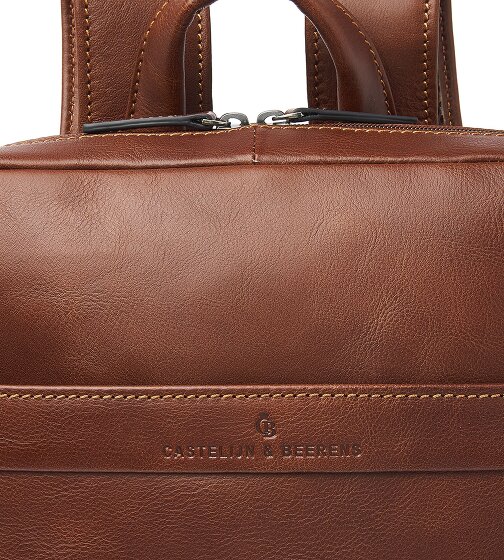 Castelijn & Beerens Dagrugzak RFID-bescherming Leer 41 cm Laptop compartiment