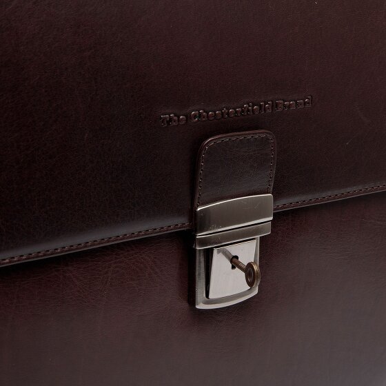 The Chesterfield Brand Salvatore Aktetas Messenger Leer 42 cm Laptop compartiment