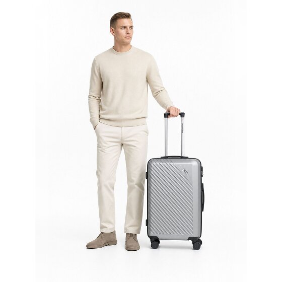 Check.In Paradise 2.0 4 wielen Trolley M 68 cm met uitbreidingsplooi