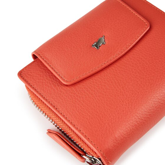 Braun Büffel Joy Portemonnee RFID-bescherming Leer 12 cm