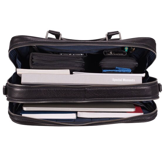 Leonhard Heyden Bergamo aktetas leer 41 cm Laptopvak
