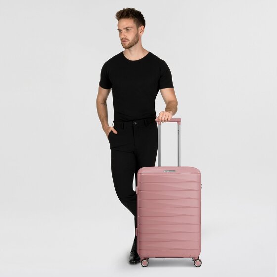 Franky London 4 wielen Trolley M 65 cm met uitbreidingsplooi