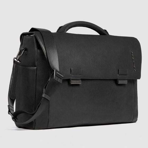 Piquadro Cronus Koffer Leer 31 cm Laptop compartiment