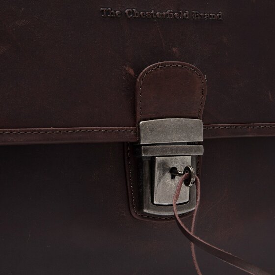 The Chesterfield Brand Glenwood Aktetas Messenger Leer 42 cm Laptop compartiment