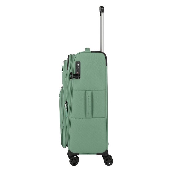 Travelite Kick Off 4 wielen Trolley M 67 cm met uitbreidingsplooi