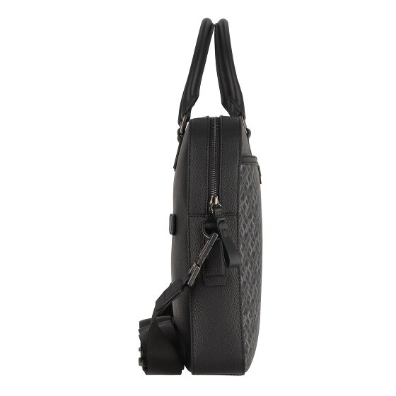 Tommy Hilfiger TH Monogram Koffer Leer 40 cm Laptop compartiment