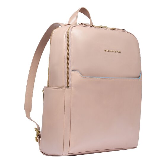 Piquadro Blue Square Dagrugzak RFID-bescherming Leer 37 cm Laptop compartiment