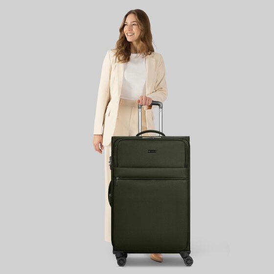bugatti Valencia Soft 4 wielen Trolley L 75 cm met uitbreidingsplooi