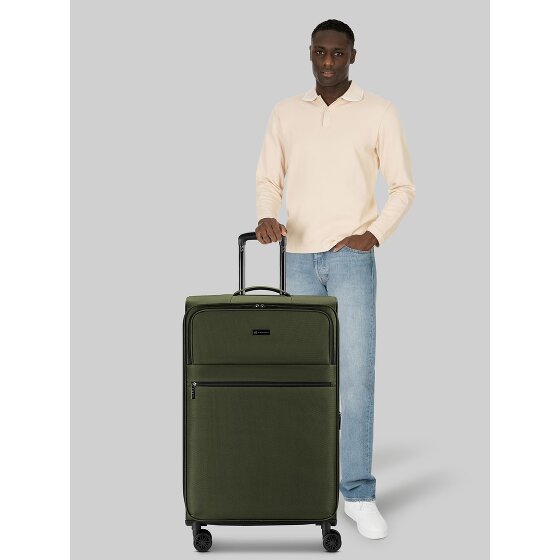 bugatti Valencia Soft 4 wielen Trolley L 75 cm met uitbreidingsplooi