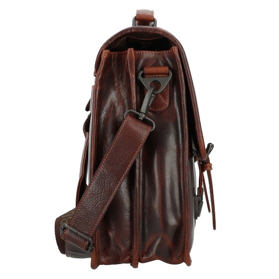 Greenburry Rugged Aktetas Messenger Leer 40.5 cm Laptop compartiment