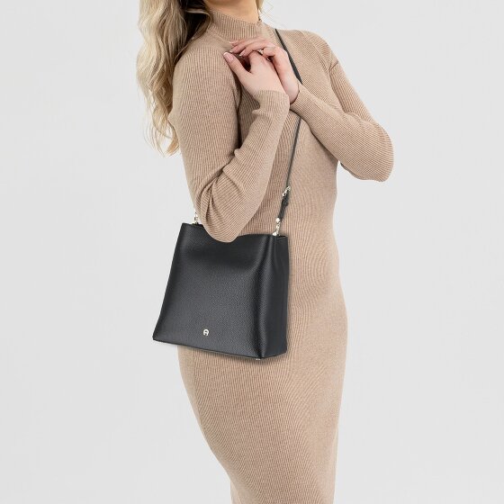 AIGNER Delia Schoudertas Leer 27 cm