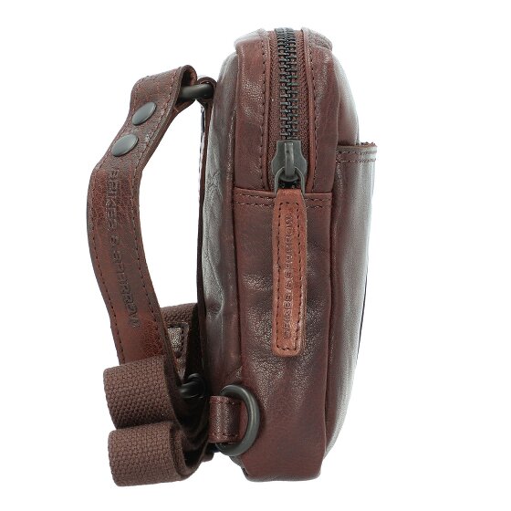 Spikes & Sparrow Bronco Schoudertas Leer 13 cm