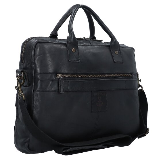 Harbour 2nd Urban Poets Blaise Koffer Leer 40 cm Laptop compartiment