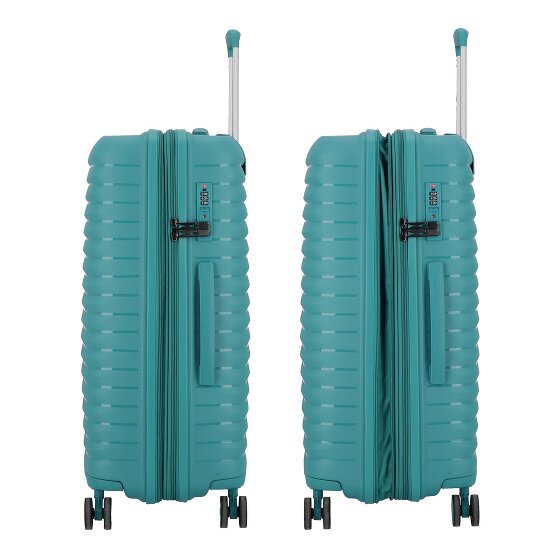 d&n Travel Line 4500 4 wielen Kofferset 3-delig met uitbreidingsplooi