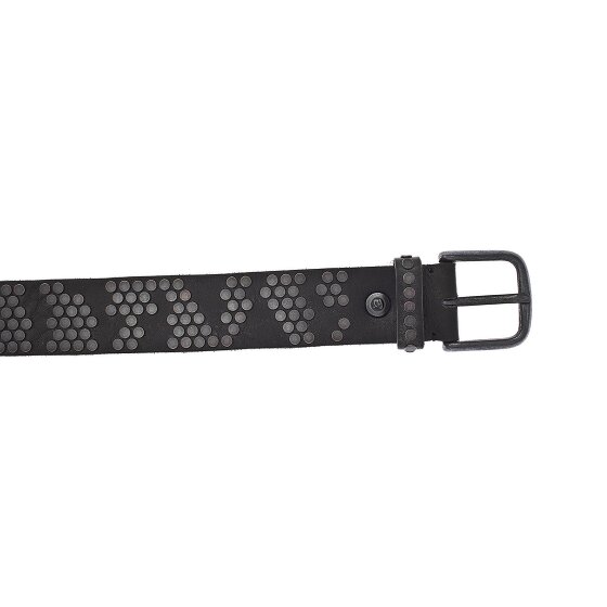 b.belt Studded riem leer