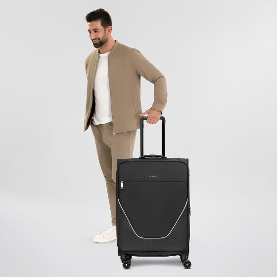 Stratic taska 4-wiel trolley M 65 cm met uitvouwbare plooi