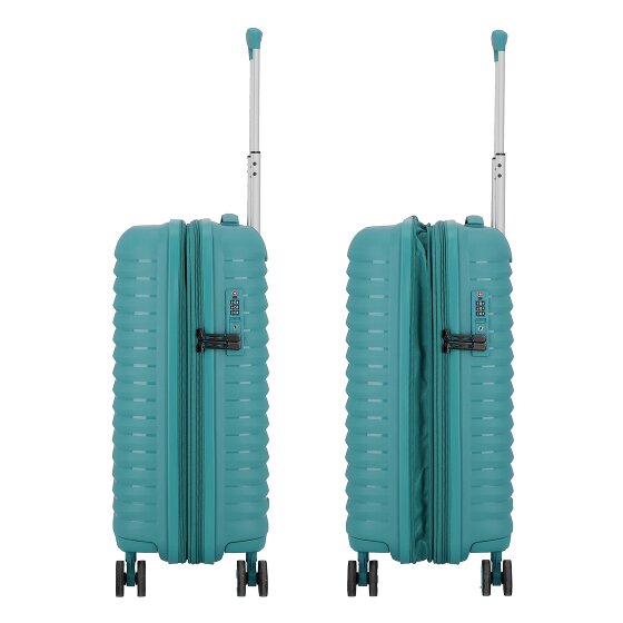 d&n Travel Line 4500 4 wielen Cabinewagen S 55 cm met uitbreidingsplooi