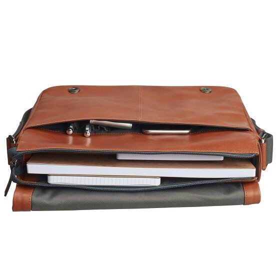Leonhard Heyden Hamburg Messenger Leder 32 cm Laptopcompartiment