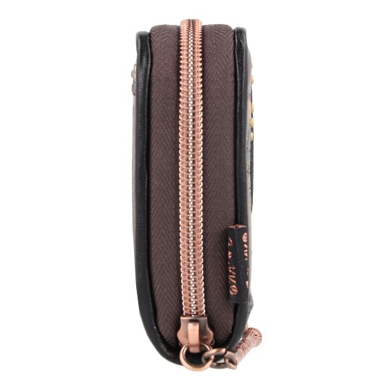 Anekke Shoen Black Portemonnee RFID-bescherming 21 cm