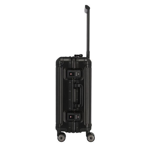 Travelite Next 4-wielige cabinewagen van Aluminium, 55 cm