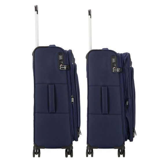 d&n Travel Line 9504 4 wielen Trolley M 67 cm met uitbreidingsplooi
