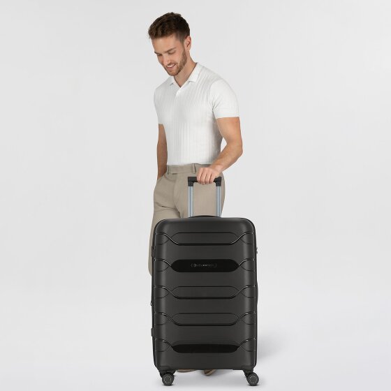 Polestream Strz by Asteroid 4 wielen Trolley L 74 cm met uitbreidingsplooi