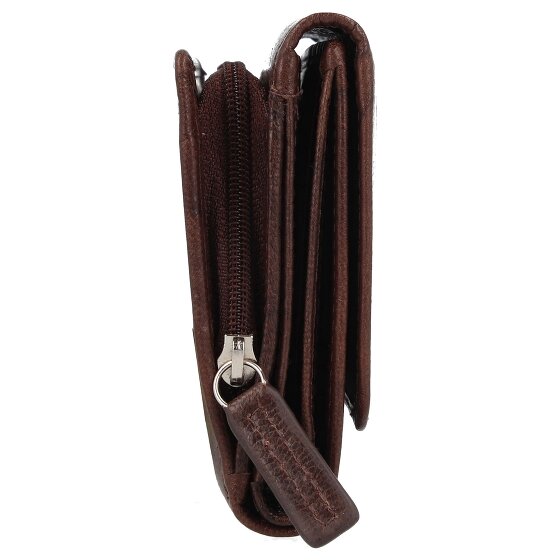 mano Donna Aurona Portemonnee RFID Leer 14,5 cm