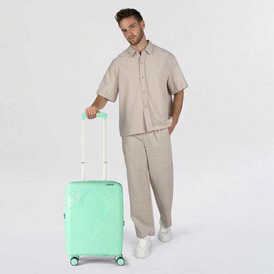 American Tourister Mickey Magic 4 wielen Cabinewagen 55 cm met uitbreidingsplooi
