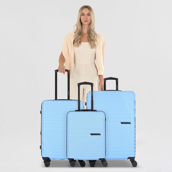 Cocoono Larnaka 4 wielen Kofferset 3-delig met uitbreidingsplooi