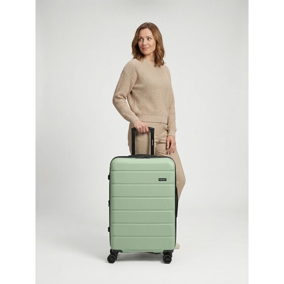 Saxoline Miami 4 wielen Trolley M 65 cm met uitbreidingsplooi