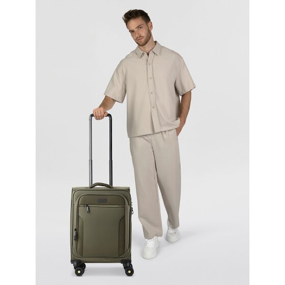 d&n Travel Line 9704 4 wielen Cabinewagen S 55 cm met uitbreidingsplooi