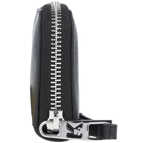 Karl Lagerfeld Gestanst portefeuille leer 10,5 cm Karl Lagerfeld Gestanst portefeuille leer 10,5 cm