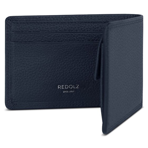 Redolz Leather Essentials QF kleine portemonnee RFID leer 10,5 cm