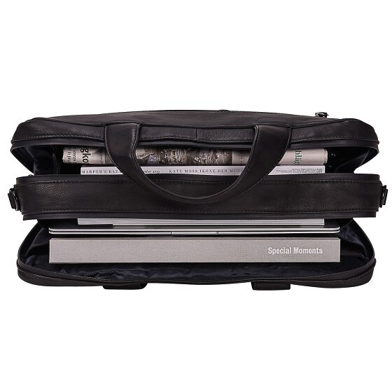 Leonhard Heyden Haagse Leren Aktetas 40 cm Laptopcompartiment