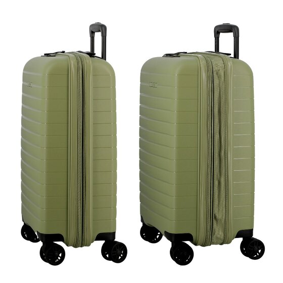 Jump Striper 4 wielen Cabinewagen 55 cm met uitbreidingsplooi