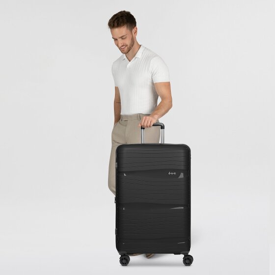 d&n Travel Line 4300-Plus 4 wielen Trolley L 76 cm met uitbreidingsplooi