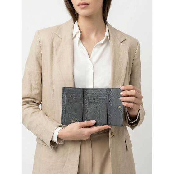 Lazarotti Bologna leer XL portemonnee met ritsvak leer 14 cm