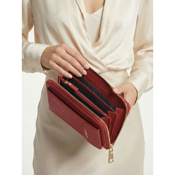 Lazarotti Bologna leren portemonnee met rits rondom en Smartphonehoesje, leer, 19 cm