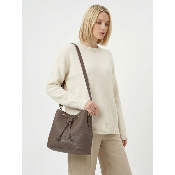Lazarotti Bologna leeren crossbody-buideltas, leer, 25 cm