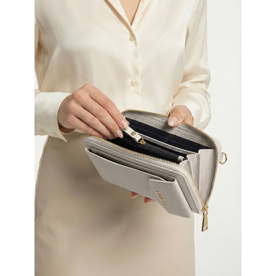 Lazarotti Bologna leren portemonnee met rits rondom en Smartphonehoesje, leer, 19 cm