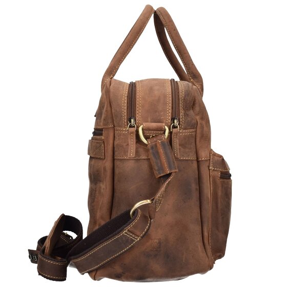 Greenburry Vintage aktetas Leer 40 cm Laptopcompartiment
