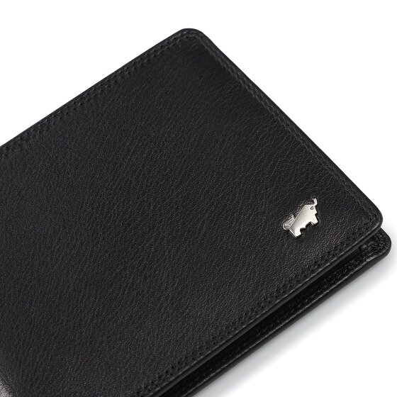 Braun Büffel Golf 3.0 Portemonnee RFID-bescherming Leer 12 cm