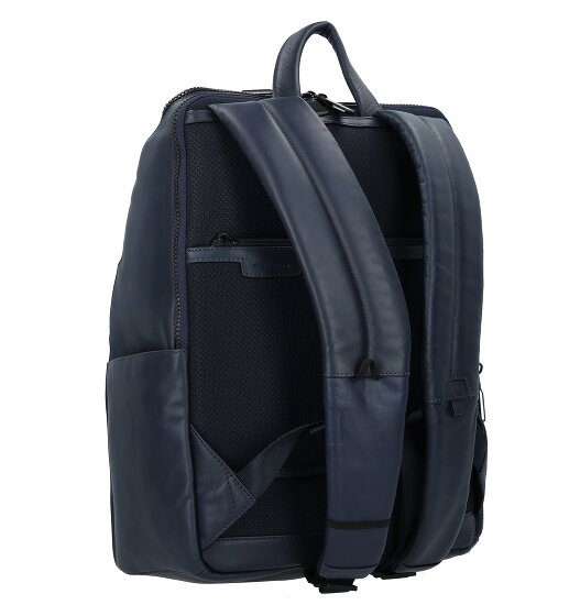 Piquadro Zaino Dagrugzak Leer 34 cm Laptop compartiment