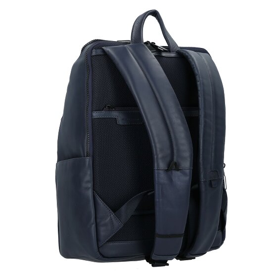 Piquadro Zaino Dagrugzak Leer 34 cm Laptop compartiment