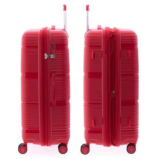 Gladiator 0800 4 wielen Trolley 76 cm met uitbreidingsplooi