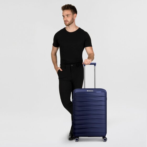 Franky London 4 wielen Trolley M 65 cm met uitbreidingsplooi