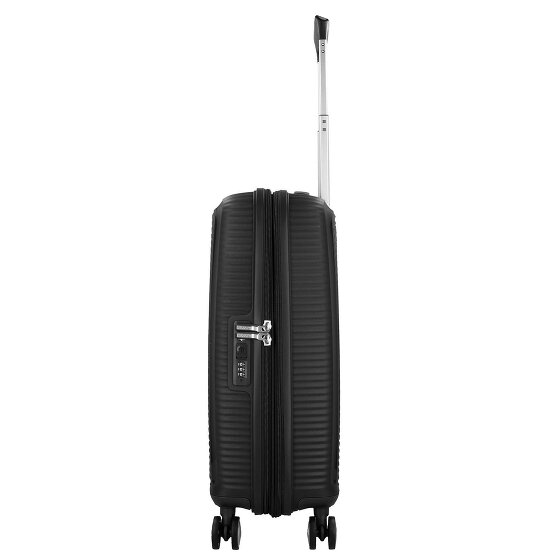 American Tourister Soundbox 4 wielen Cabinewagen 55 cm met uitbreidingsplooi