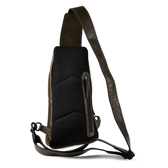Greenburry Newport schoudertas leer 33 cm