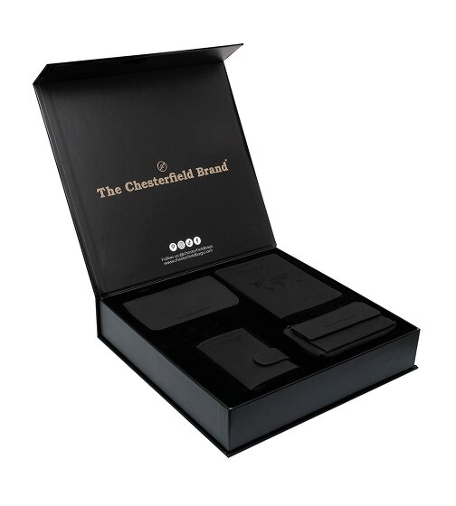The Chesterfield Brand Creditcardhouder 4-delige geschenkset leer 7 cm